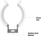 (8-Pack) T8 U Clips Holder Bracket for 8FT LED Light Bulbs, LED Fluorescent Tube Replacement Mounting, alternate view 5
