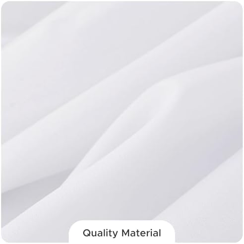 8 Pack White Round Tablecloths 70 Inch for 36"-48" Tables in White, alternate view 7