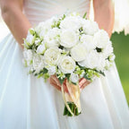 8 Packs Peonies Artificial Flowers, White Silk Flowers Artificial Peonies in White, alternate view 5