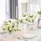 8 Packs Peonies Artificial Flowers, White Silk Flowers Artificial Peonies in White, alternate view 6
