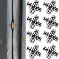 8 Pairs Curtain Magnets Closure, Magnetic Curtain Clips for Indoor Outdoor Curtains Prevent Light Leaking