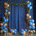 8 Panels 5x12ft Royal Blue Backdrop Curtains for Parties, Wrinkle Free Polyester Blue Photo Backdrop Drapes 12, alternate