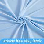 8 Panels Baby Blue Backdrop Curtain for Baby Shower Parties Wrinkle Free Light Blue Curtains Backdrop Drapes, alternate view