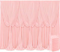 8 Panels Blush Pink Backdrop Curtains for Wedding Party Wrinkle Free Backdrops Curtain Drapes Fabric Decorations