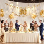 8 Panels Champagne Backdrop Curtains for Wedding Party Wrinkle Free Backdrops Curtain Drapes Fabric Decorations, alternate