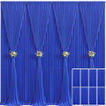 8 Panels Royal Blue Backdrop Curtain for Wedding Parties Wrinkle Free Blue Photo Curtains Backdrop Drapes Fabric
