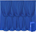 8 Panels Royal Blue Backdrop Curtains for Wedding Party Wrinkle Free Backdrops Curtain Drapes Fabric Decorations