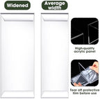 8 Pcs 11 to 12” Large Acrylic Display Riser 4 Size Display Shelf in clear, alternate view 4