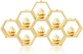 8 Pcs 5.5 Inch Honeycomb Cupcake Stand Cake Farmhouse Hexagon Display Holder Hexagonal Wood Cupcake Stand