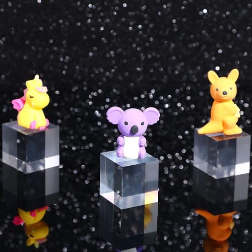 8 Pcs Acrylic Display Block Clear Cube 1 x 1 x 1 Inch, Photo Props in 1 x 1 x 1 Inch in clear acrylic, alternate view 2
