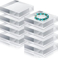 8 Pcs Acrylic Display Block Clear Cube 4 x 4 x 1 Inch, Photo Props in 4 x 4 x 1 Inch in clear
