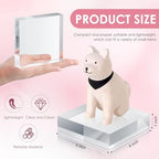 8 Pcs Acrylic Display Block Clear Cube 4 x 4 x 1 Inch, Photo Props in 4 x 4 x 1 Inch in clear, alternate view 4