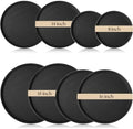 8 Pcs Bar Service Tray Round Plastic Non Slip,11", 14", 16", 18"