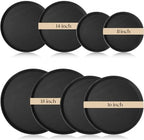 8 Pcs Bar Service Tray Round Plastic Non Slip,11", 14", 16", 18"