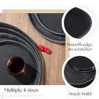 8 Pcs Bar Service Tray Round Plastic Non Slip,11", 14", 16", 18", alternate view 4