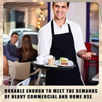 8 Pcs Bar Service Tray Round Plastic Non Slip,11", 16", alternate view 2
