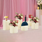 8 Pcs Cake Display Stands, Cardboard Cupcake Buffet Risers, 12" Foldable Reusable Food Display Risers With, alternate view 7