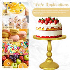 8 Pcs Cake Stand Gold Metal Dessert Table Display Set, 3-Tier Cupcake Stand, Cake Display Tower and Cookie Tray, alternate
