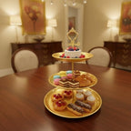 8 Pcs Cake Stands Set Metal Dessert Table Display Tiered Cupcake Holder Candy Donut Fruit Plate Cake Serving, alternate view