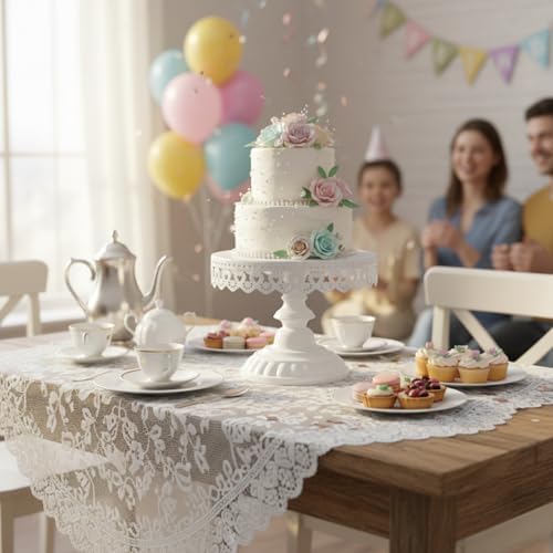 8 Pcs Cake Stands Set Metal Dessert Table Display Tiered Cupcake Holder Candy Donut Fruit Plate Cake Serving, alternate view