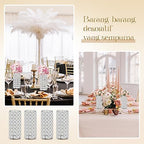 8 Pcs Crystal Flower Vases for Wedding Table Centerpieces, Silver in Silver, alternate view 6