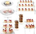 8 PCS Dessert Table Display Set, Acrylic Cup Cake Tower Stand, Dessert Display, Dessert Tray Clear Acrylic