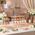 8 PCS Dessert Table Display Set, Acrylic Cup Cake Tower Stand, Dessert Display, Dessert Tray Clear Acrylic, alternate view 2