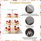 8 PCS Dessert Table Display Set, Acrylic Cup Cake Tower Stand, Dessert Display, Dessert Tray Clear Acrylic, alternate view 4