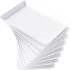 8 Pcs Large Serving Tray for Party, 15" x 10" Food Serving Platter in White