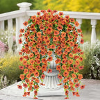 8 Pcs Outdoor Fall Decor, Fall Flowers Artificial For Decoration, Artificial Mums For Outdoors, Fake Mums Faux, alternate