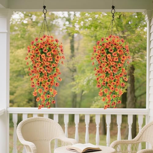 8 Pcs Outdoor Fall Decor, Fall Flowers Artificial For Decoration, Artificial Mums For Outdoors, Fake Mums Faux, alternate