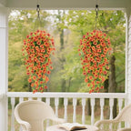 8 Pcs Outdoor Fall Decor, Fall Flowers Artificial For Decoration, Artificial Mums For Outdoors, Fake Mums Faux, alternate