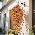 8 Pcs Outdoor Fall Decor, Fall Flowers Artificial For Decoration, Artificial Mums For Outdoors, Fake Mums Faux, alternate