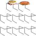 8 Pcs Pizza Table Stand Holder, Pizza Display Stands, for Home, Party in Black