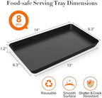 8 pcs Serving Tray for Entertaining, Serving Platters for Snacks, Fruit, Cookies, Dessert, Reusable Plastic, alternate view 3