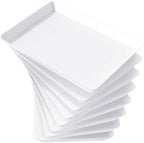 8 Pcs Serving Tray for Party, Reusable Plastic Food Serving Platter in White