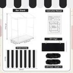 8 Pcs Tabletop Stand Supplies Kit Portable Bar Party Decorations, alternate view 2
