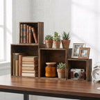 8 PCS Wooden Buffet Risers, Nesting Rustic Wood Display Stands, Multi-Size Dessert Table Display Set for, alternate view 7