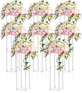 8 Pieces Acrylic Wedding Centerpieces Flower Stand, 20 Inch in 28 Inch in Clear
