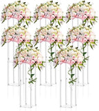 8 Pieces Acrylic Wedding Centerpieces Flower Stand, 20 Inch in 28 Inch in Clear