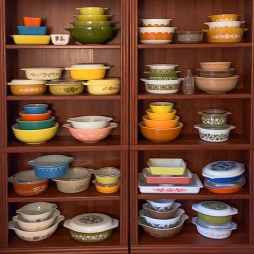 8 Pieces Stacker Display Stands for Pyrex Mixed Cinderella Bowls, Round Bowl Risers Separators Stacking Rings, alternate view