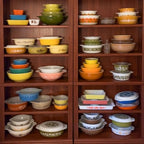 8 Pieces Stacker Display Stands for Pyrex Mixed Cinderella Bowls, Round Bowl Risers Separators Stacking Rings, alternate view