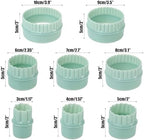 8 Pieces Stacker Display Stands for Pyrex Mixed Cinderella Bowls, Round Bowl Risers Separators Stacking Rings, alternate view