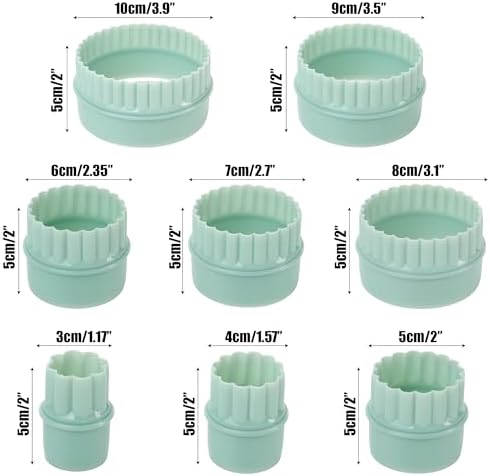 8 Pieces Stacker Display Stands for Pyrex Mixed Cinderella Bowls, Round Bowl Risers Separators Stacking Rings, alternate view