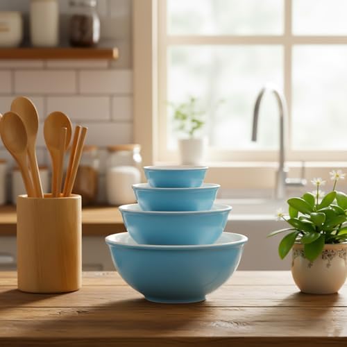 8 Pieces Stacker Display Stands for Pyrex Mixed Cinderella Bowls, Round Bowl Risers Separators Stacking Rings, alternate view