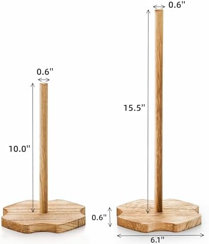 8 Pieces Wood Donut Stand, Bagel Stand Holder Display for Dessert Table, Detachable Rustic Donut Sticks Display, alternate