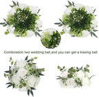 8 Set Acrylic Vases for Wedding Centerpieces with LED Candles in White, alternate view 5