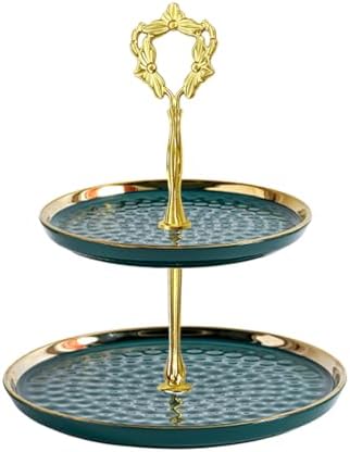 8 Sets 13.5’’ 3-Tier Cake Tray Stand Handle, Multi-Tier Metal Dessert Fruit Center Rod Heavy Duty Hardware, alternate view 4