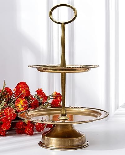 8 Sets 15’’ 3-Tier Cake Tray Stand Handle, Multi-Tier Metal Dessert Fruit Center Rod Heavy Duty Hardware Holder, alternate