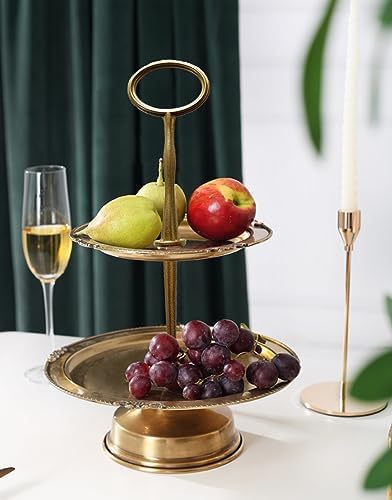 8 Sets 15’’ 3-Tier Cake Tray Stand Handle, Multi-Tier Metal Dessert Fruit Center Rod Heavy Duty Hardware Holder, alternate